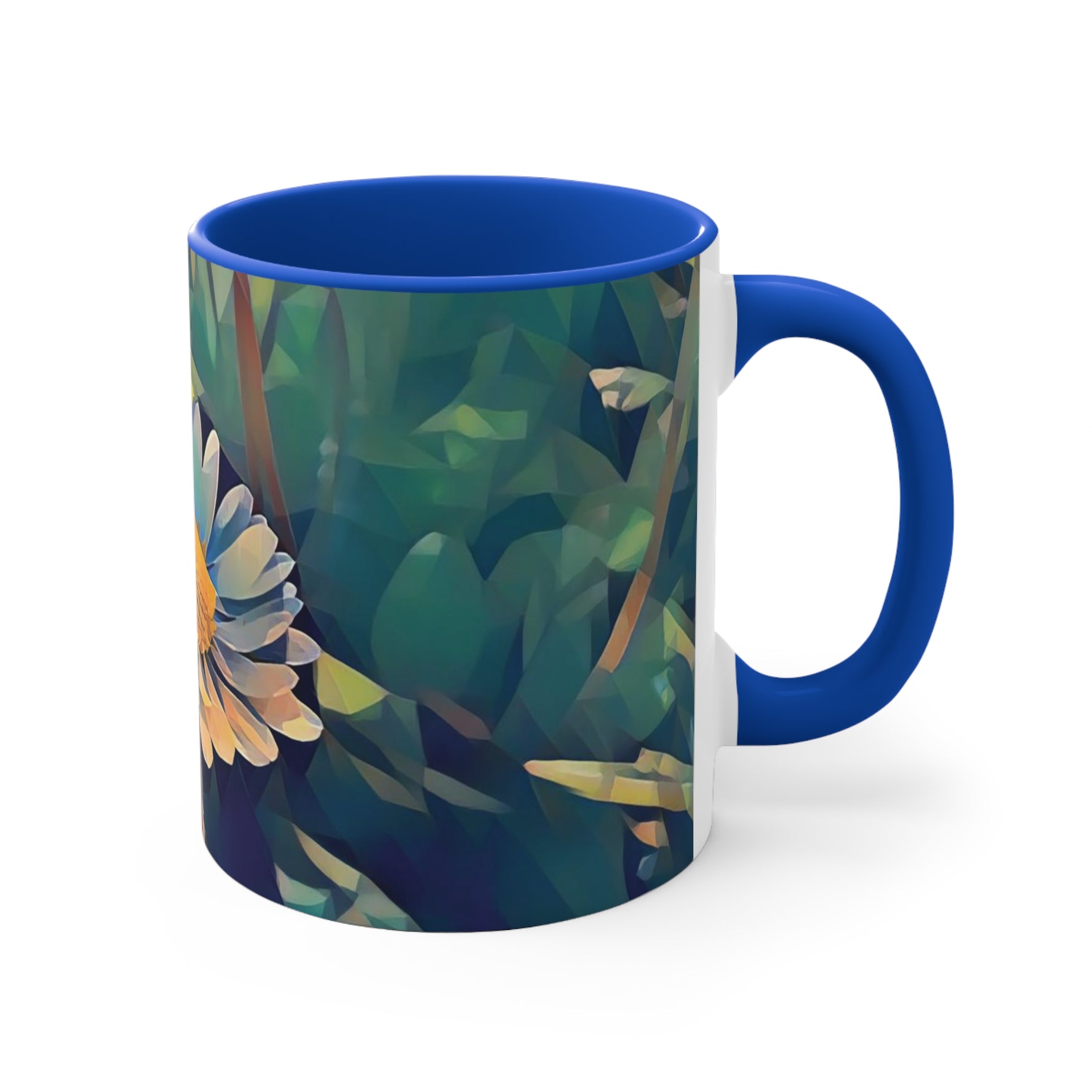 Mug 11oz - Poly Art - Flower of Daisies (Variant 05)