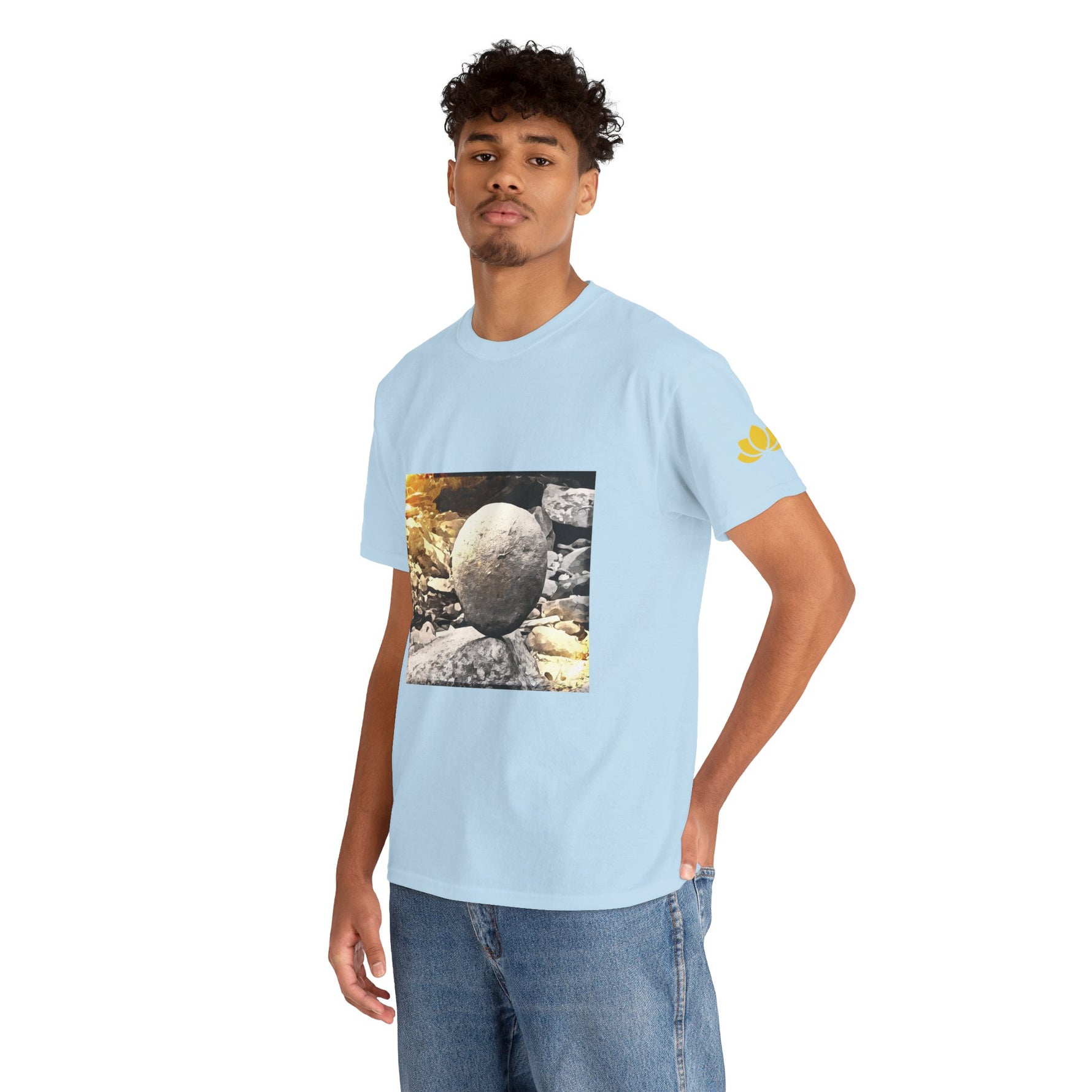 Unisex Heavy Cotton Tee - Stone Balance (Variant 1)