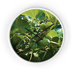 Wall Clock - Fig's Plant, with Fruits and Leaves