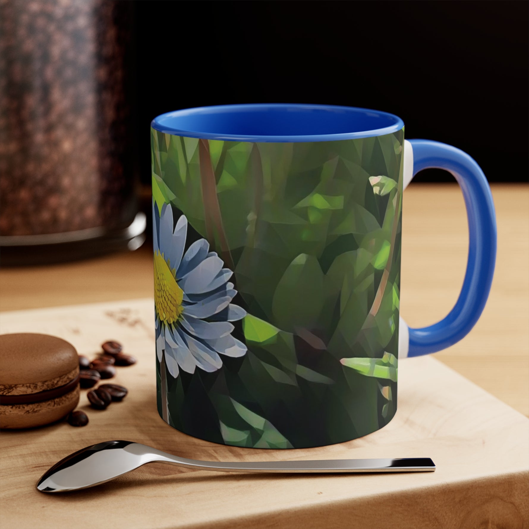 Mug 11oz - Poly Art - Flower of Daisies (Variant 04)