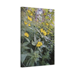 Stretched Matte Canvas - Poly Art - Flower of Lysimachia