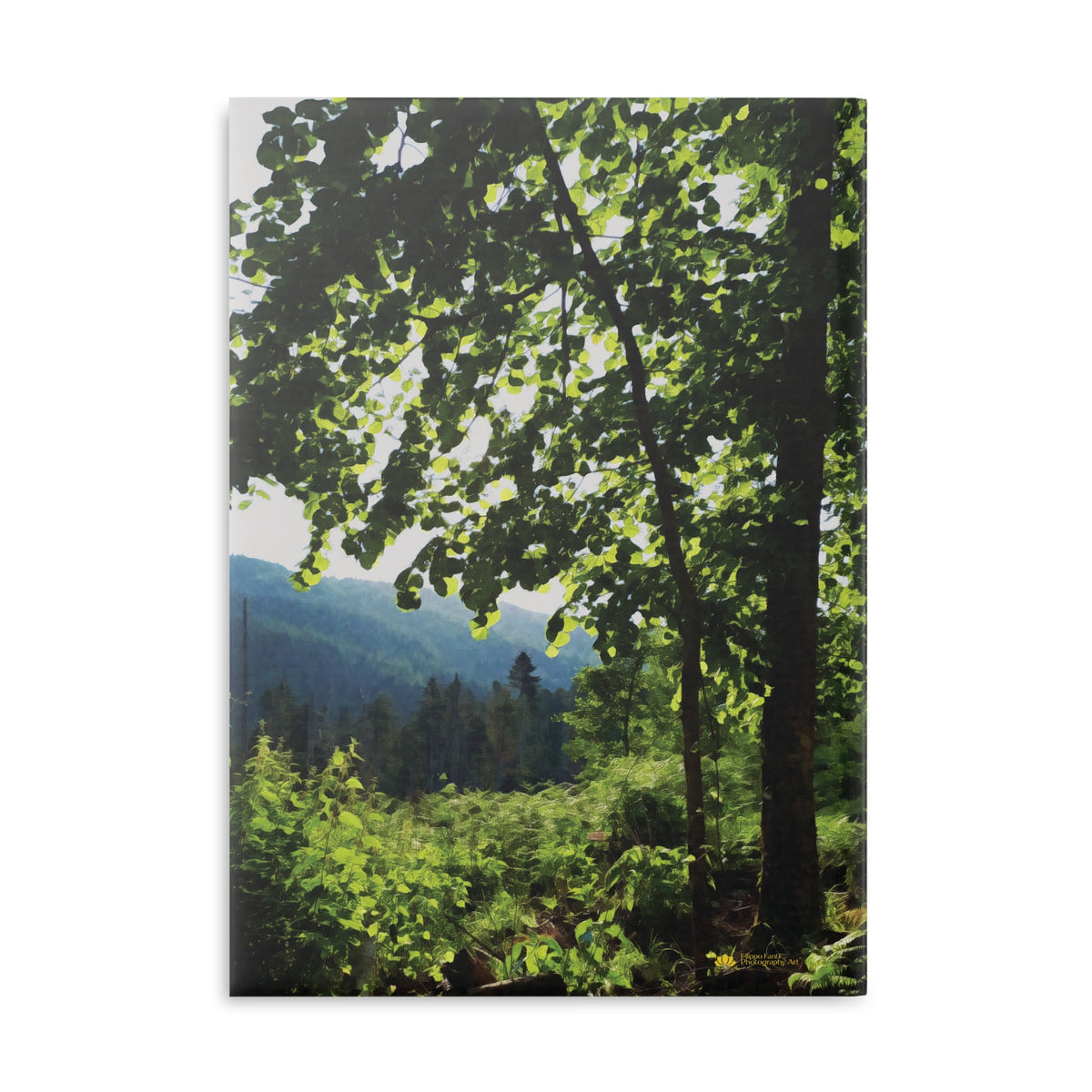 Hardcover Notebook with Puffy Covers - Forest