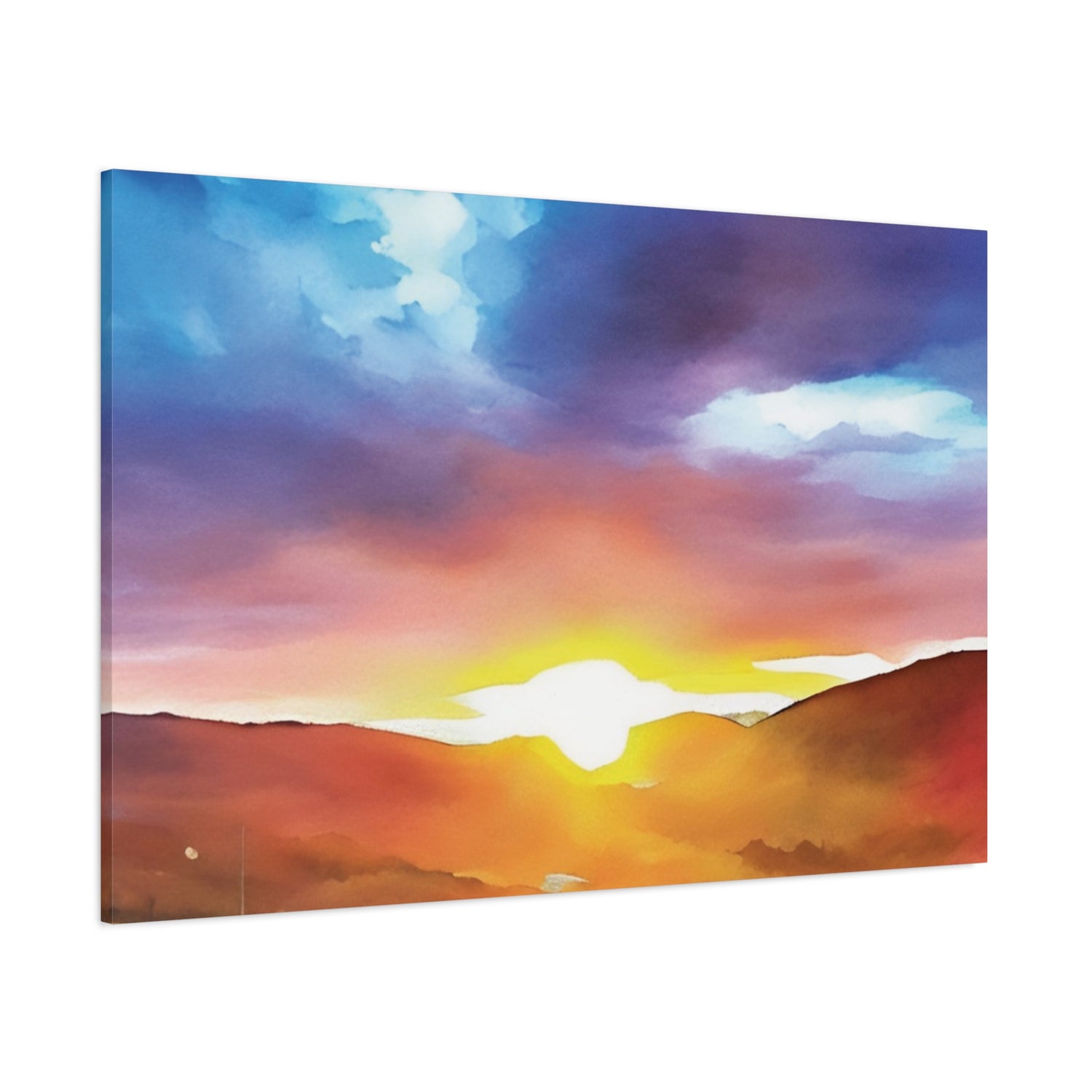 Stretched Matte Canvas - Sunset Sky (Variant 3)