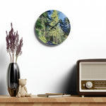 Acrylic Wall Clock - Poly Art - Forest (Variant 08)