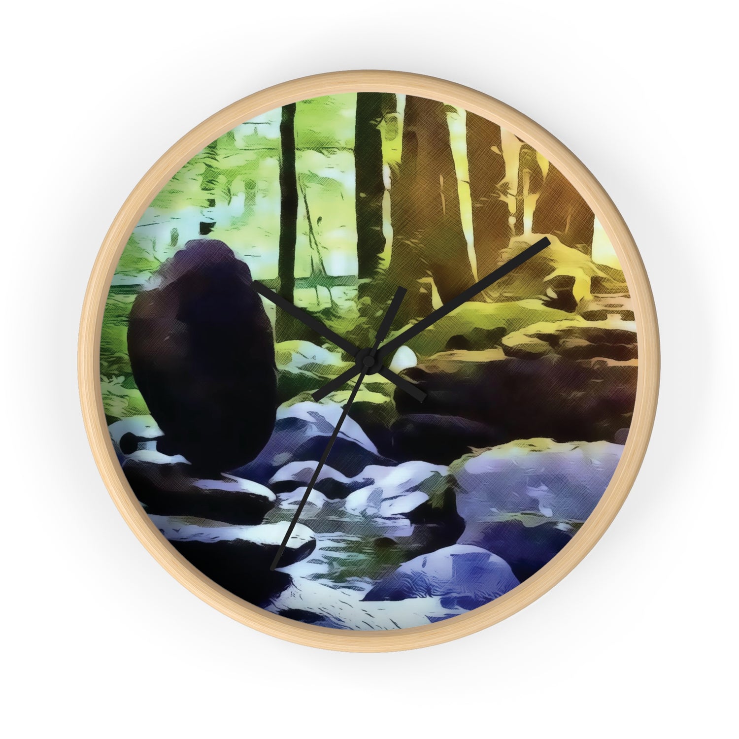 Wall Clock - Stone Balance (Variant 2)