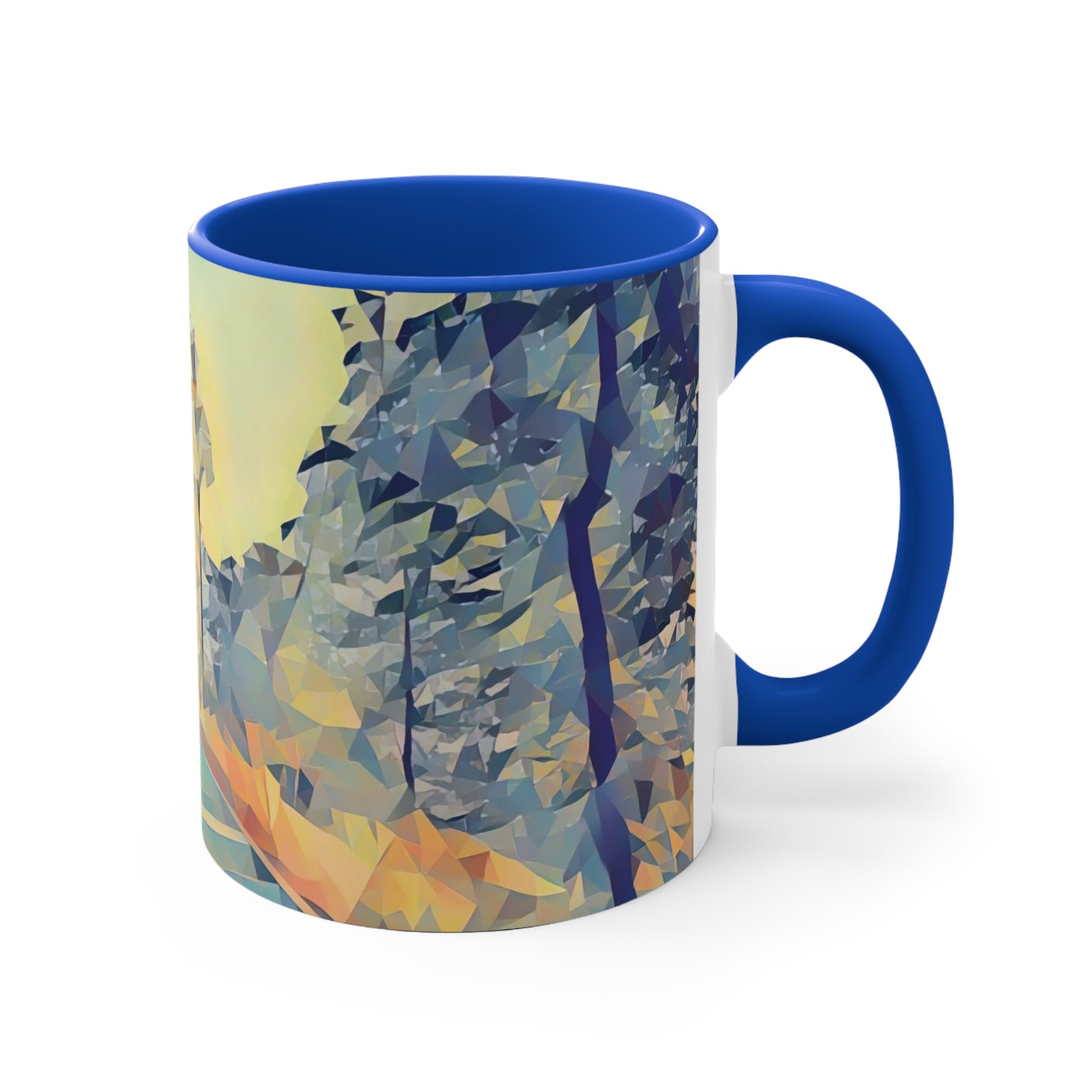 Mug 11oz - Poly Art - Forest (Variant 02)