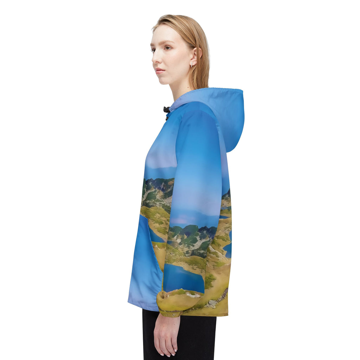 Windbreaker Jacket - Rila Lakes (Variant 1, blue pockets)