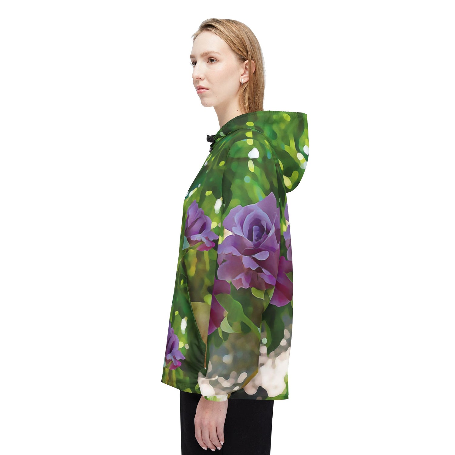 Windbreaker Jacket - Flower of Rose, Small Bouquet