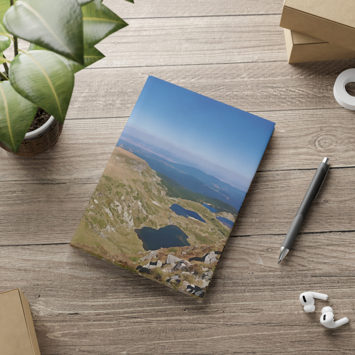 Hardcover Notebook with Puffy Covers - Lakes of Rila, Bulgaria (Variant 1)