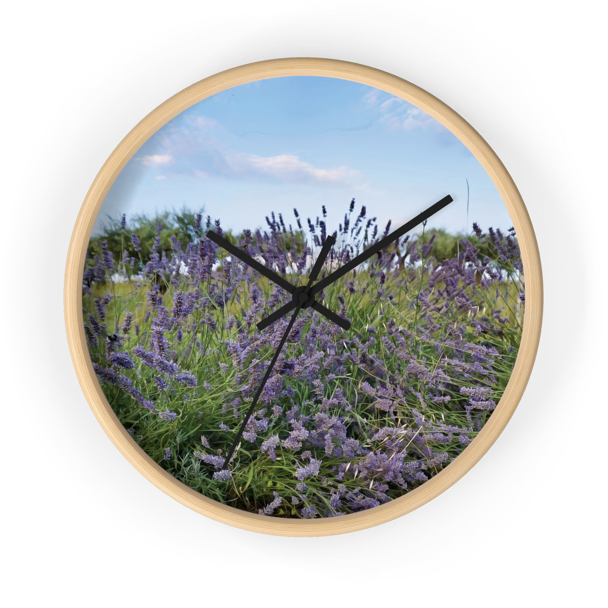 Wall Clock - Flower of Lavender (Variant 1)