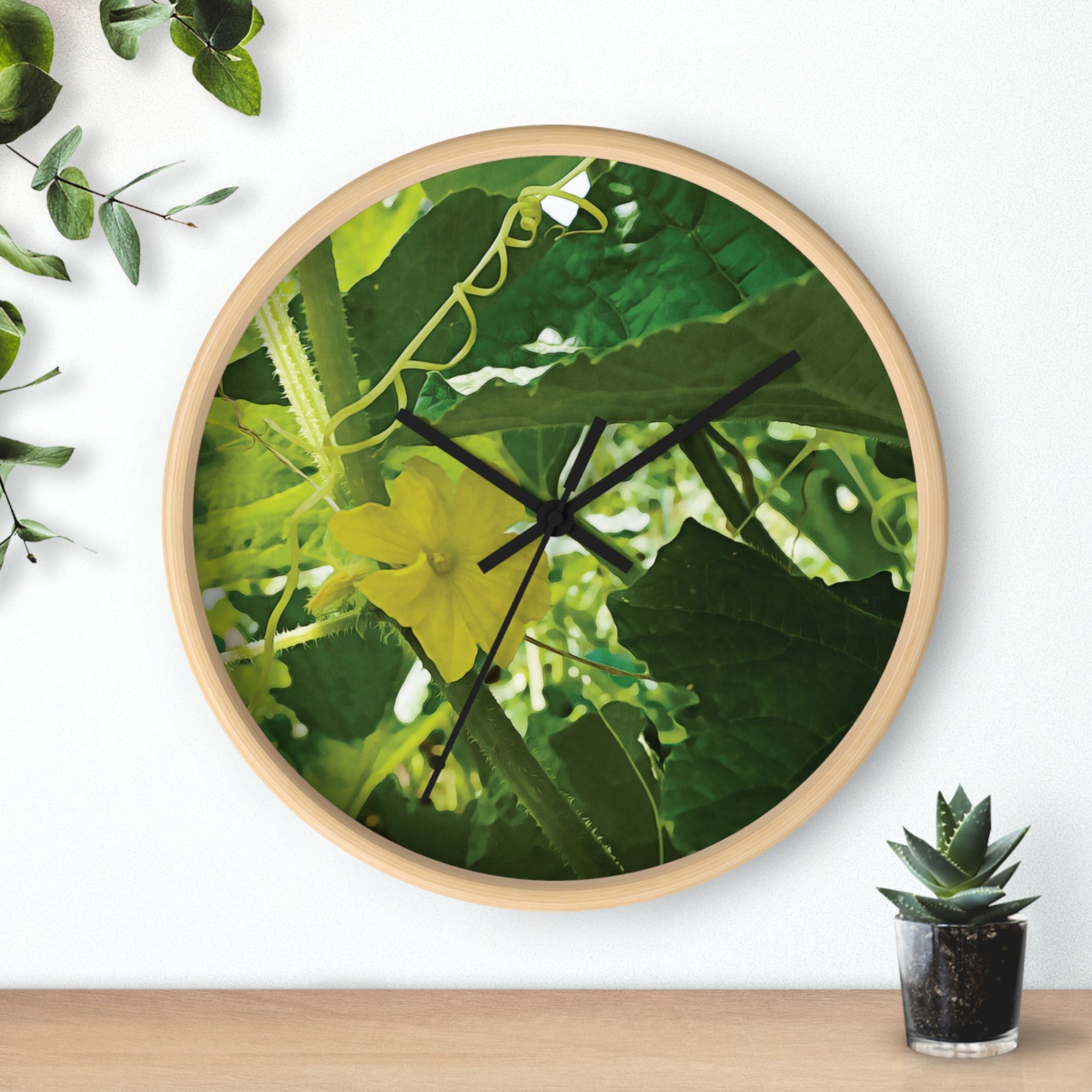 Wall Clock - Flower of Cucumber