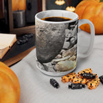 Ceramic White Cup 15oz - Stone Balance (Variant 1)