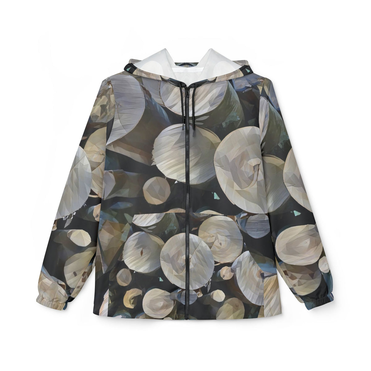 Windbreaker Jacket - Poly Art - Wooden Trunks (Variant 1)