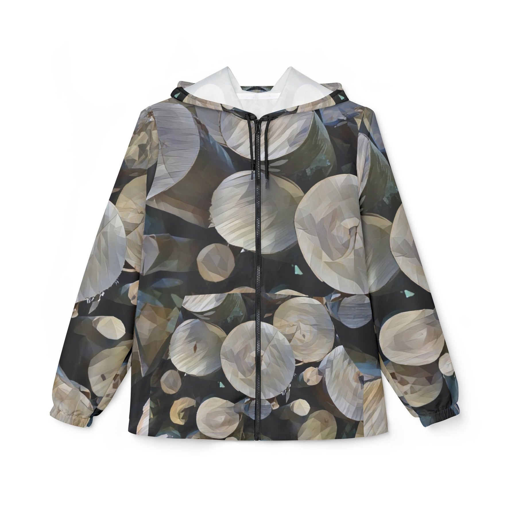 Windbreaker Jacket - Poly Art - Wooden Trunks (Variant 1)