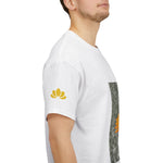 Unisex Heavy Cotton Tee - Poly Art - Flower of Calendula (Variant 1)