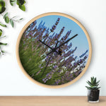 Wall Clock - Flower of Lavender with Bombus Insect (Variant 1)