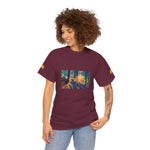Unisex Heavy Cotton Tee - Poly Art - Forest, a Path (Variant 2)