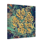 Stretched Matte Canvas - Poly Art - Flower of Euphorbia Helioscopia