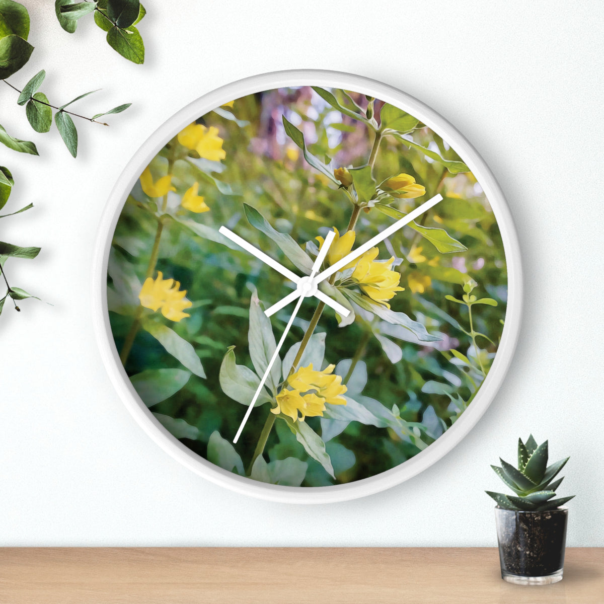 Wall Clock - Flower of Lysimachia