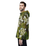 Windbreaker Jacket - Flower, White Petals