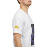 Unisex Heavy Cotton Tee - Flower of Lavender and Chamomile