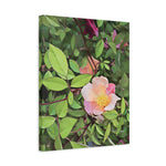 Stretched Matte Canvas - Poly Art - Flower of Rose (Variant 1)