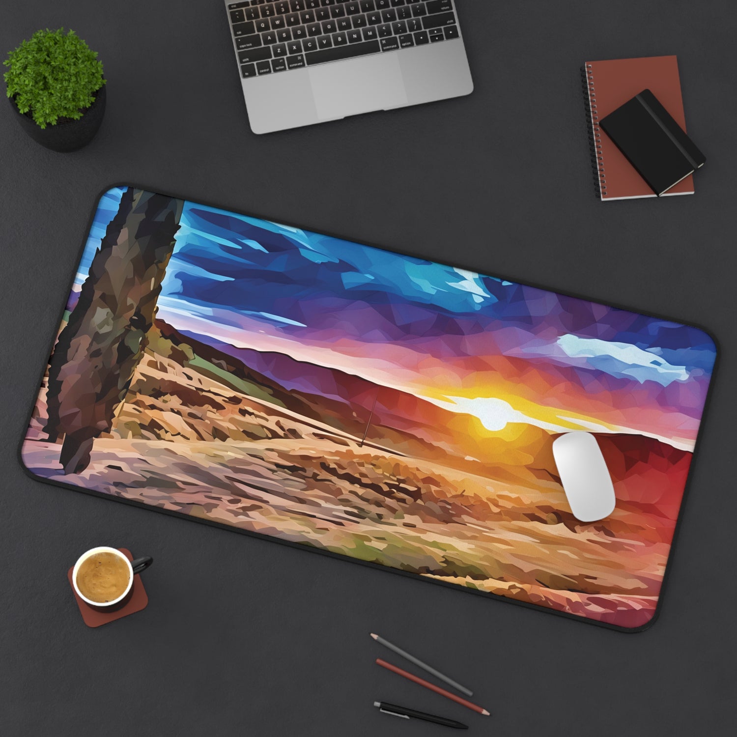 Desk Mat - Poly Art - Tuscan Landscape (Variant 2)
