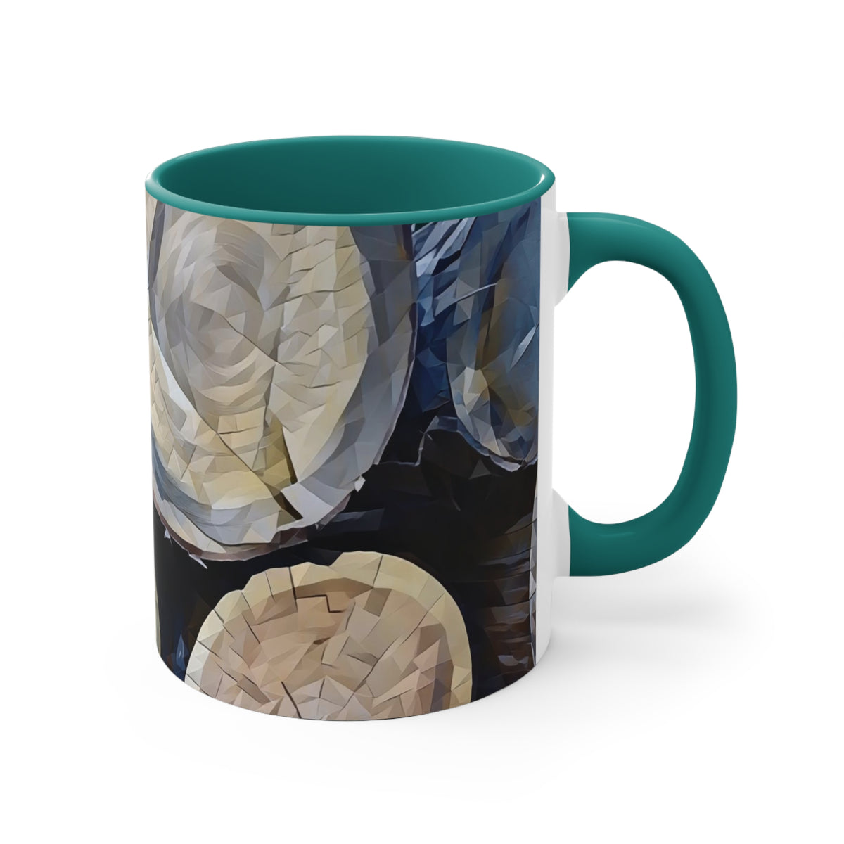 Mug 11oz - Poly Art - Wooden Trunks (Variant 1)