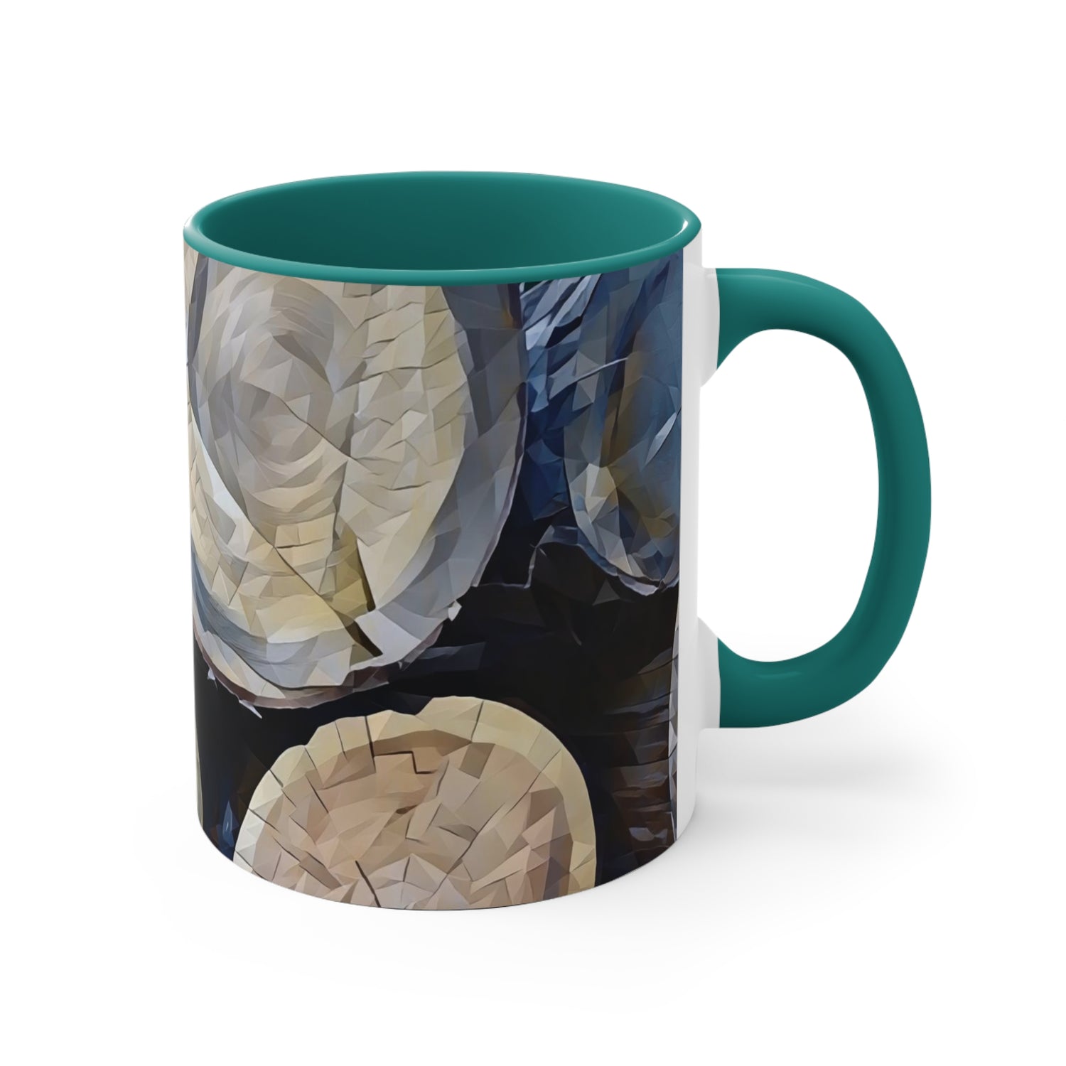 Mug 11oz - Poly Art - Wooden Trunks (Variant 1)