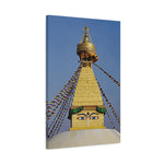 Stretched Matte Canvas - Nepal, Stupa with Buddha's Eyes (Variant 5)