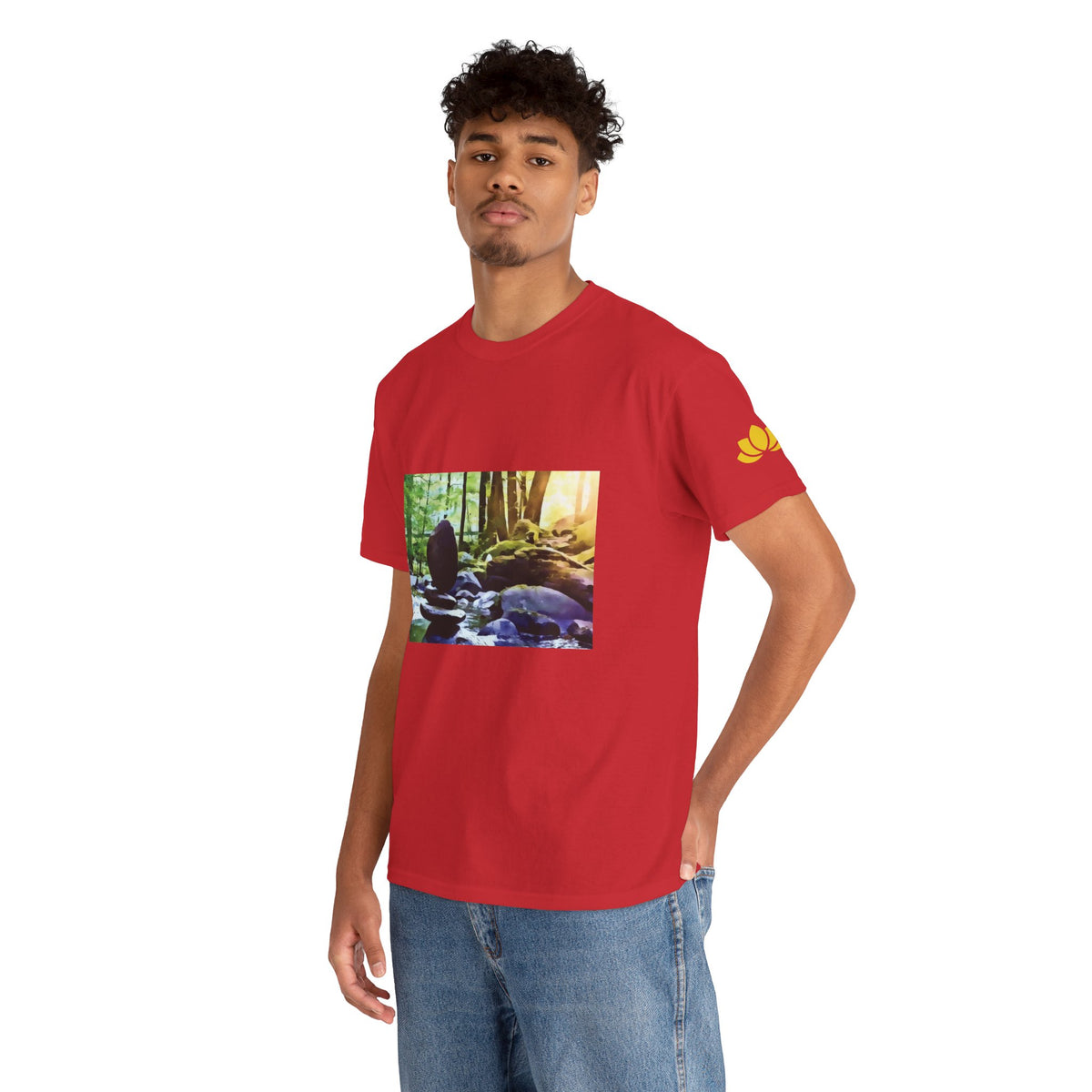 Unisex Heavy Cotton Tee - Stone Balance (Variant 2)