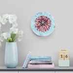 Acrylic Wall Clock - Poly Art - Flower of Dahlia (Variant 2)