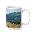 Ceramic White Cup 15oz - Rila Lakes, Bulgaria (Variant 3)