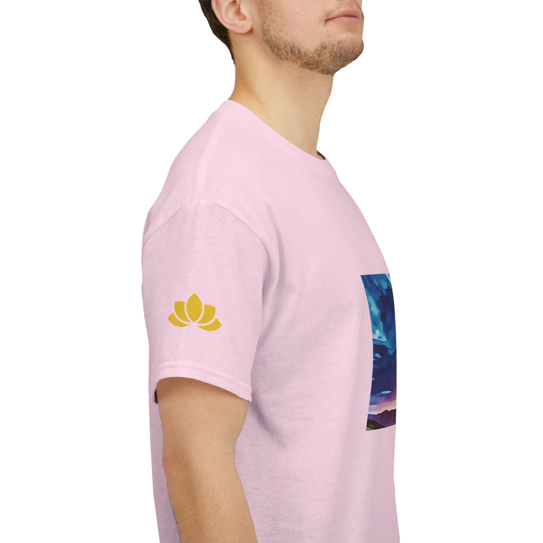 Unisex Heavy Cotton Tee - Poly Art - Sunset Sky (Variant 1)