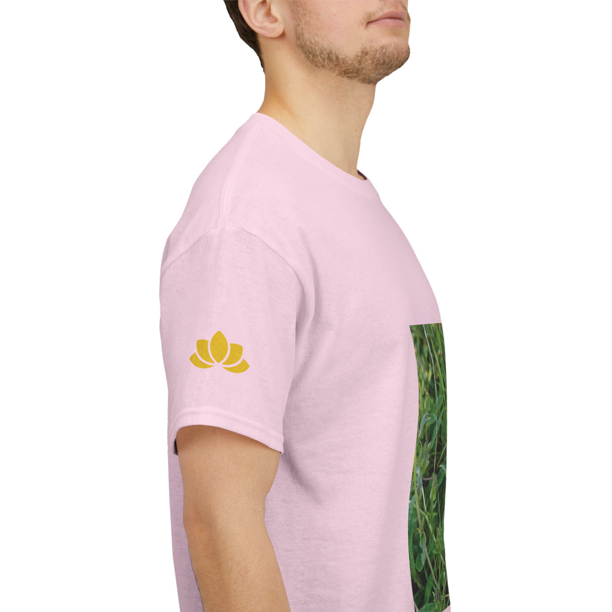 Unisex Heavy Cotton Tee - Flower of Malva Sylvestris
