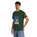 Unisex Heavy Cotton Tee - Nepal, Buddha's Eyes (Variant 1)