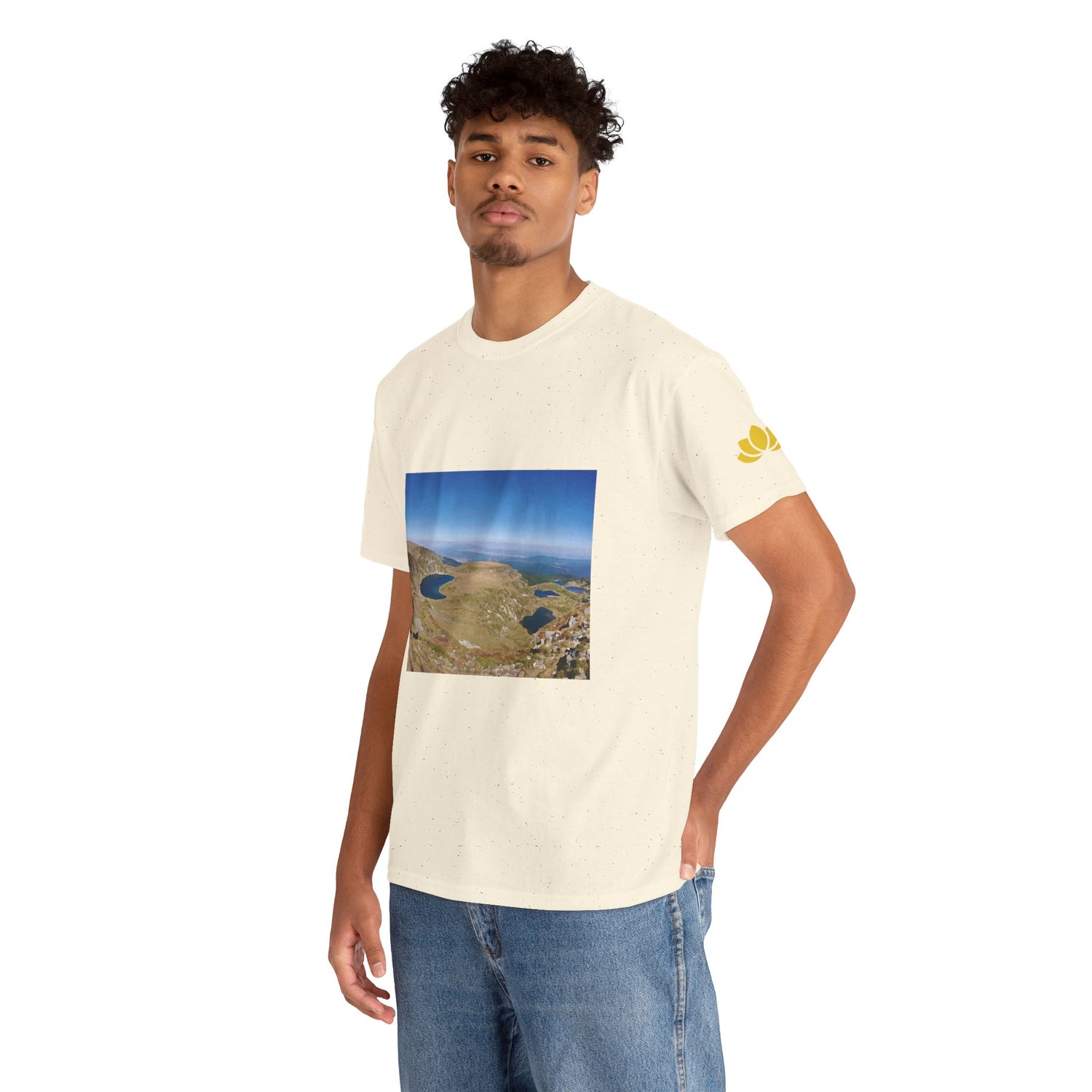 Unisex Heavy Cotton Tee - Rila Lakes (Variant 2)
