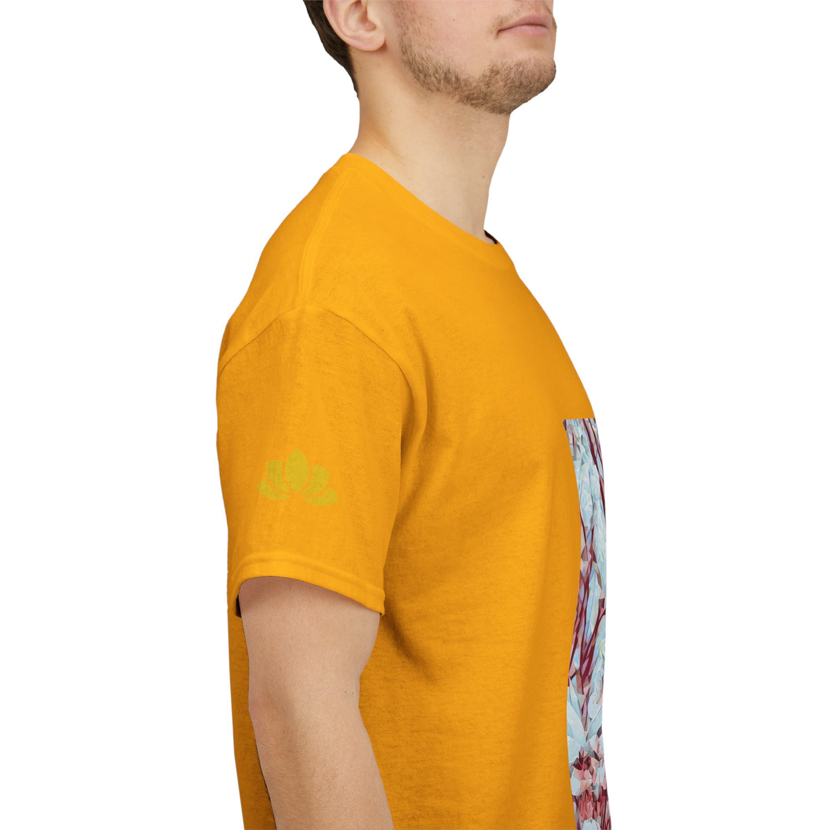 Unisex Heavy Cotton Tee - Poly Art - Apple's Tree Flower (Variant 4)