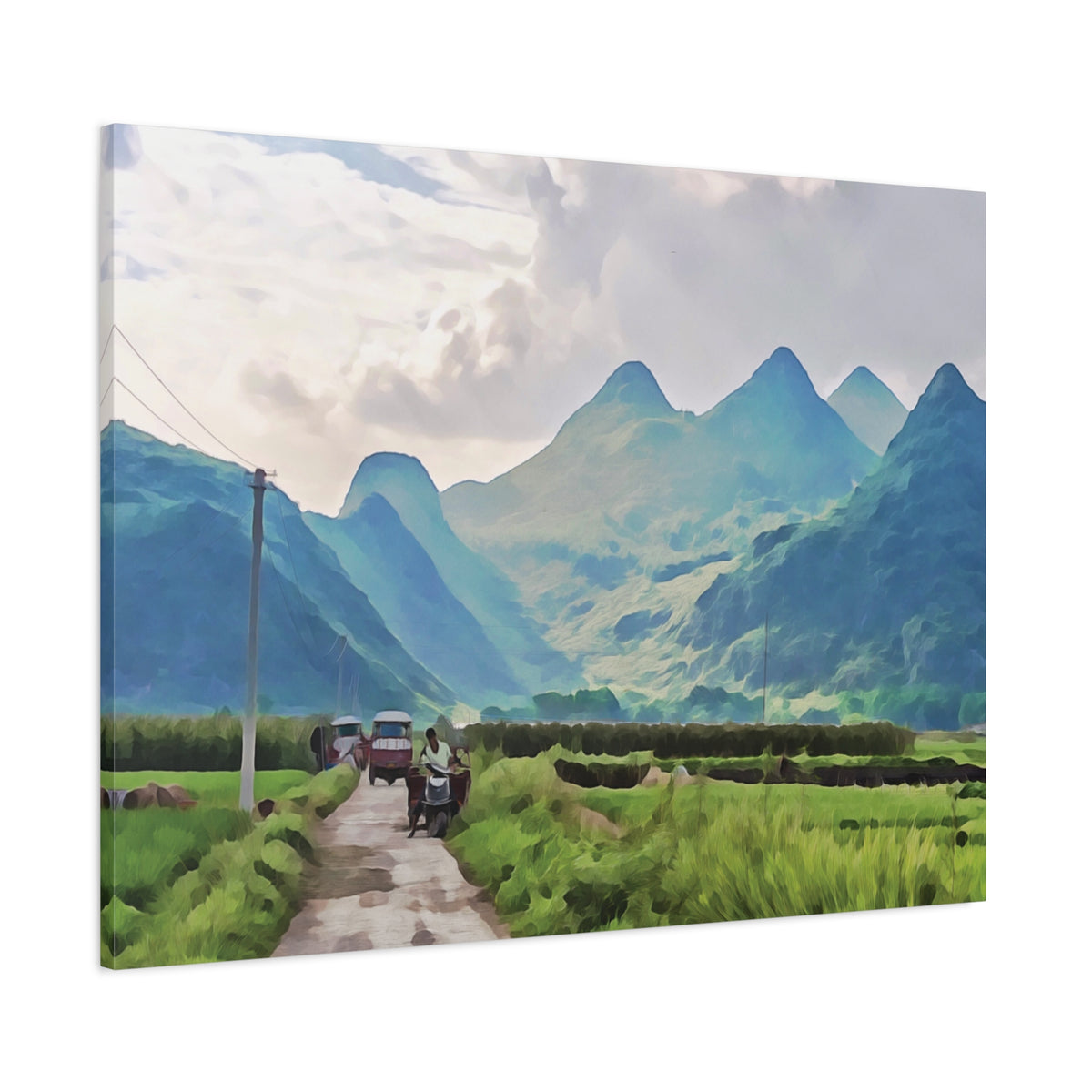 Stretched Matte Canvas - China's Guilin Hills