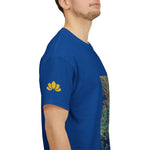 Unisex Heavy Cotton Tee - Poly Art - Flower of Dandelion (Variant 1)