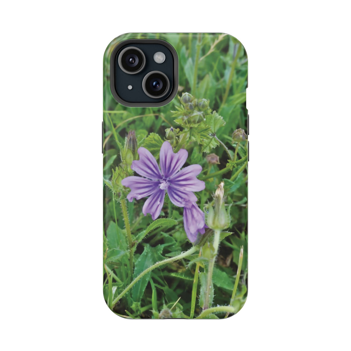 Magnetic Tough Phone Case - Flower of Malva Sylvestris