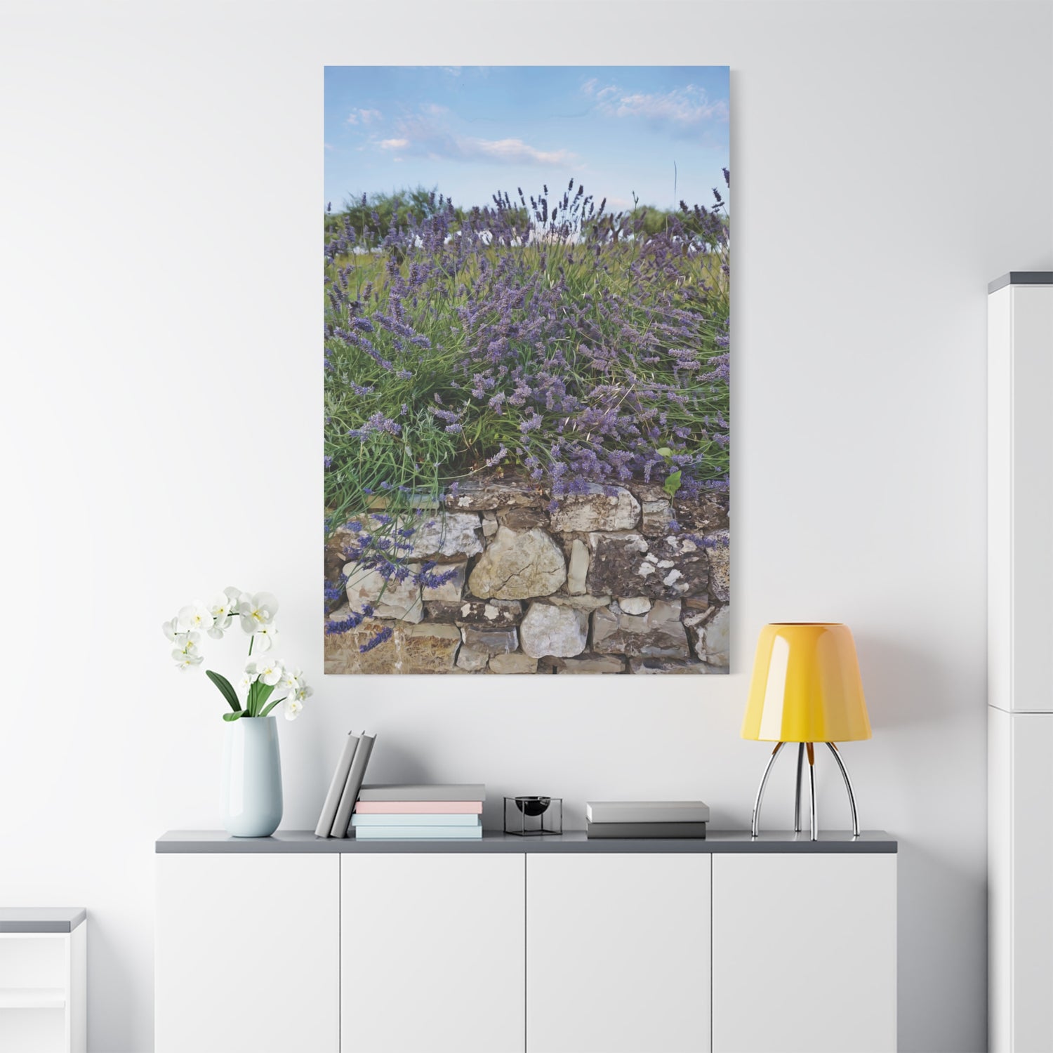 Stretched Matte Canvas - Flower of Lavender (Variant 2)