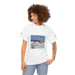 Unisex Heavy Cotton Tee - Poly Art - View from Mont Blanc
