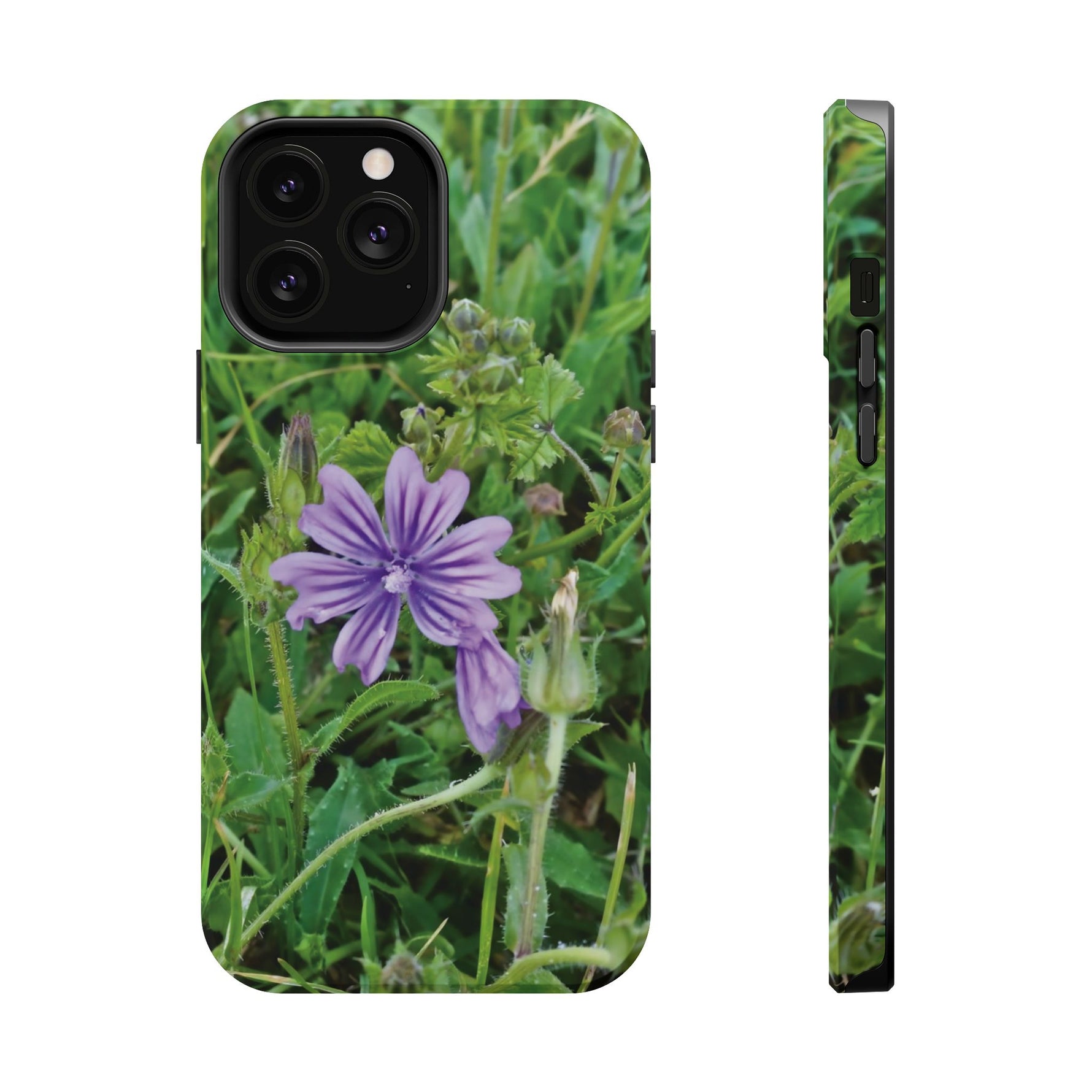 Magnetic Tough Phone Case - Flower of Malva Sylvestris