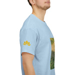 Unisex Heavy Cotton Tee - Poly Art - Rosehip Plant