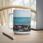 Ceramic White Cup 15oz - Sea (Variant 08)