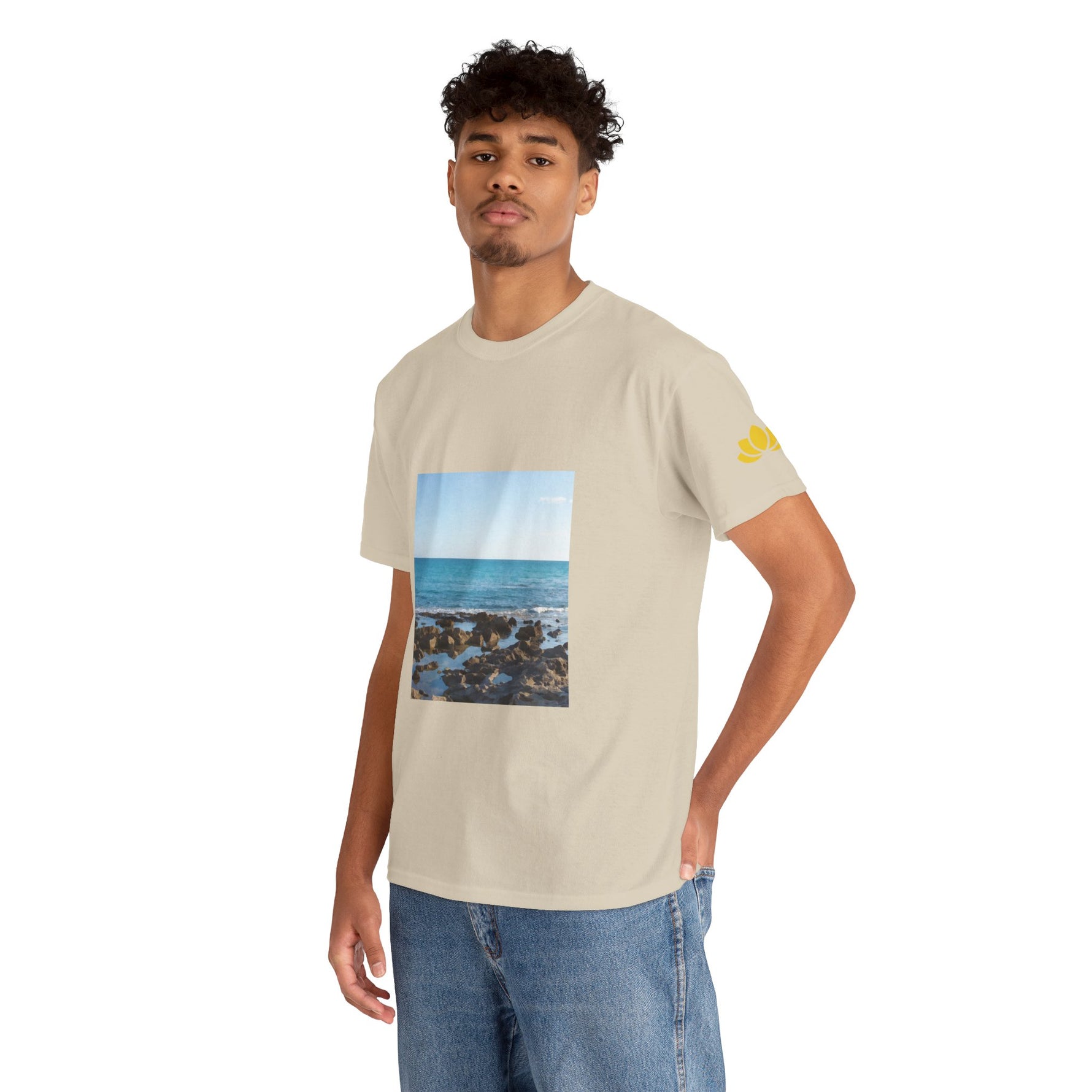 Unisex Heavy Cotton Tee - Sea (Variant 6)