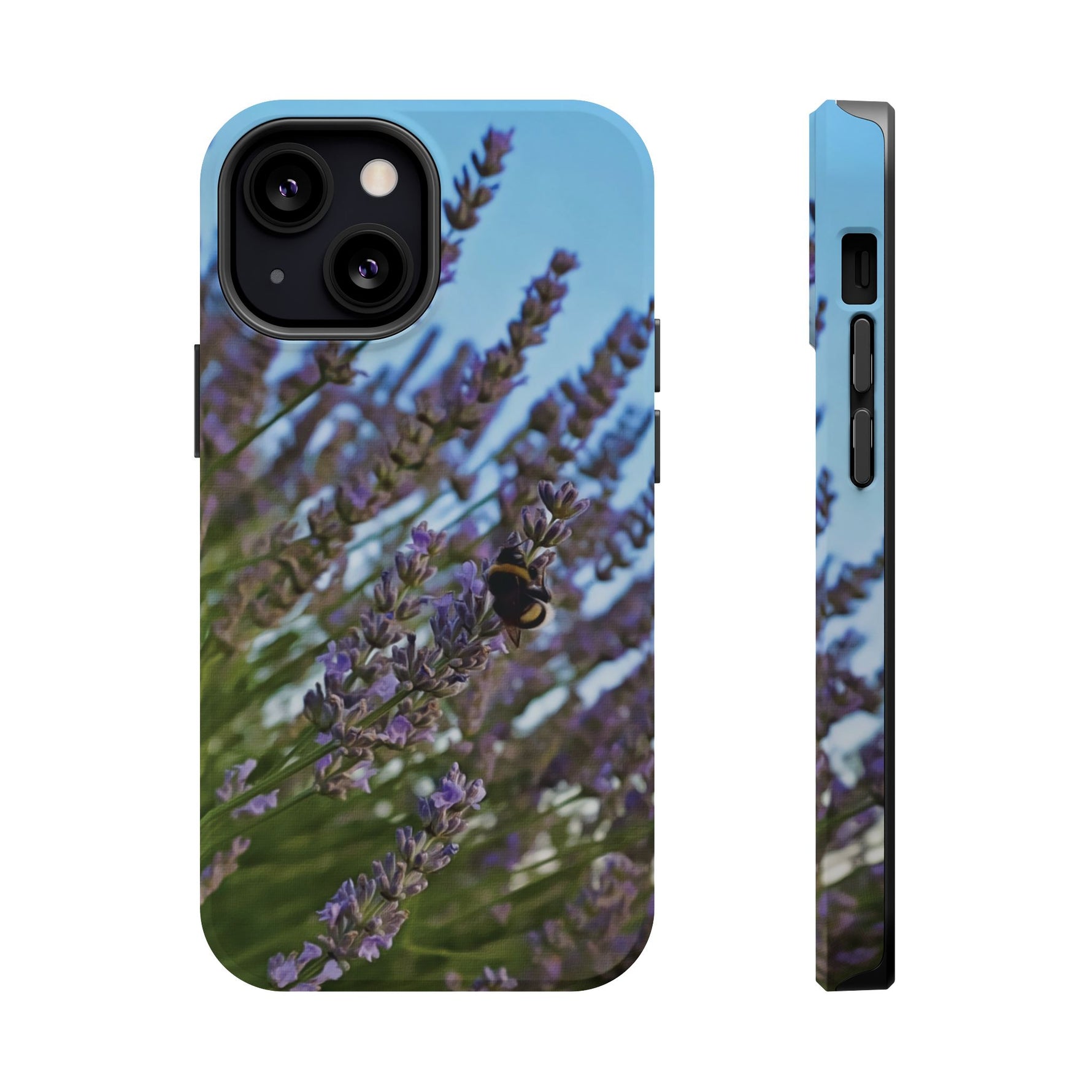 Magnetic Tough Phone Case - Flower of Lavender with Bombus
