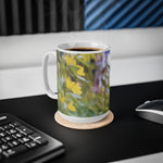Ceramic White Cup 15oz - Flower of Lysimachia (Variant 2)