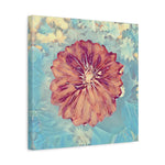Stretched Matte Canvas - Poly Art - Flower of Dahlia (Variant 1)
